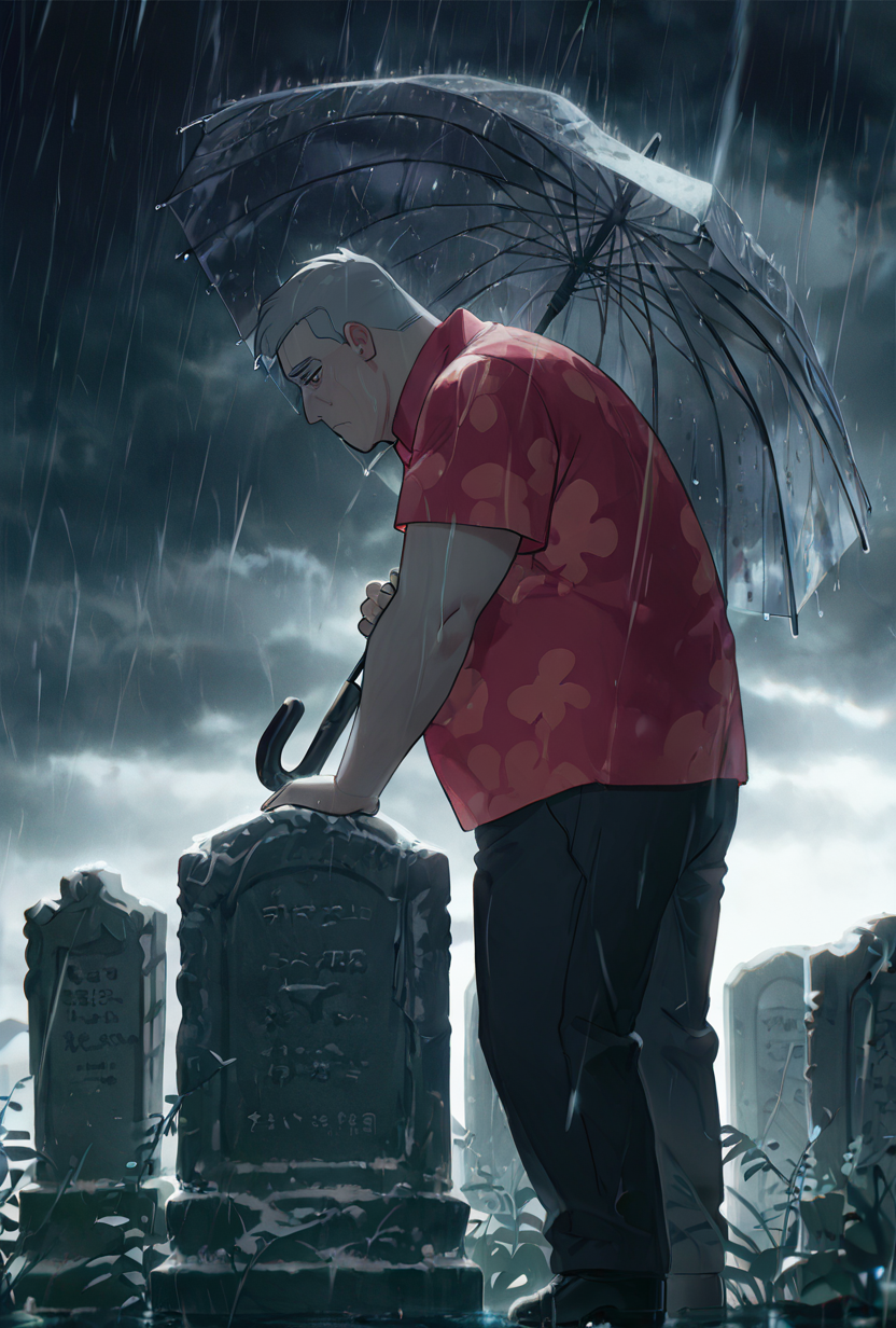 23568-2314756295-_lora_max-05_1_ max, collared red shirt, grey hair, 1boy, short hair, short sleeves,red hawaiian shirt, floral print,, expressiv.png